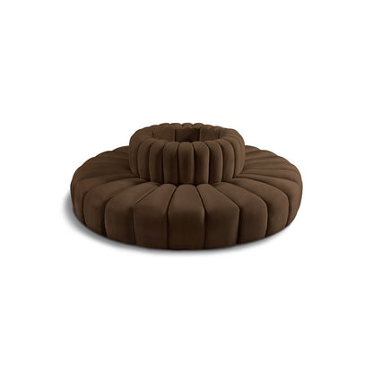 Arc Brown Velvet Modular Sofa