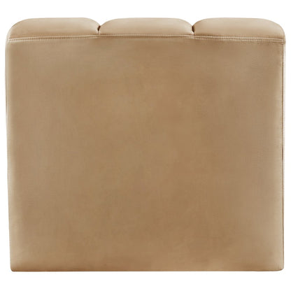 Arc Camel Velvet Curved Corner