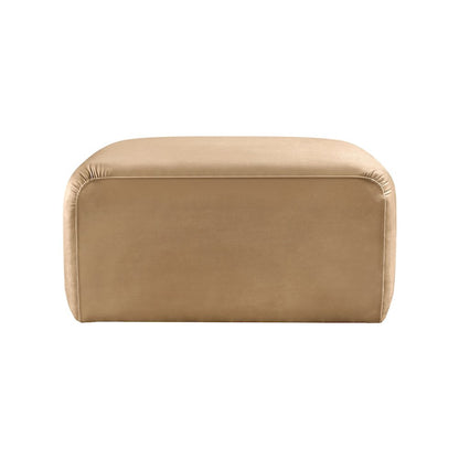 Arc Camel Velvet Ottoman