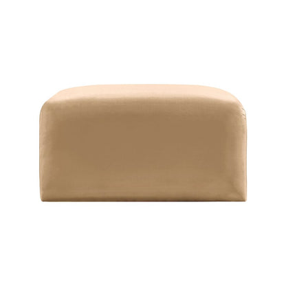 Arc Camel Velvet Ottoman