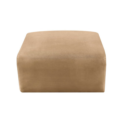 Arc Camel Velvet Ottoman