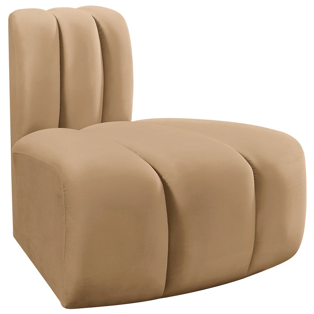 Arc Camel Velvet Reverse Corner