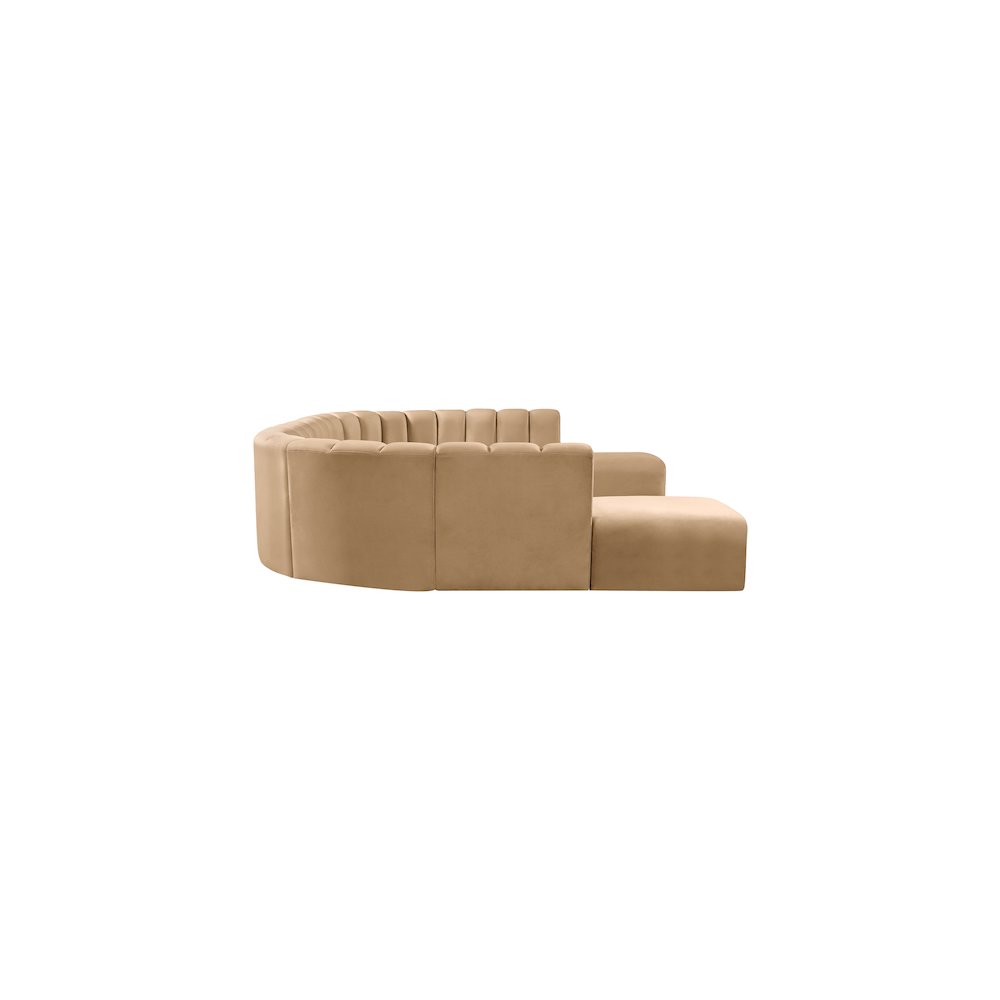 Arc Camel Velvet Modular Sofa