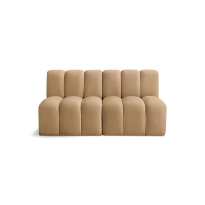Arc Camel Velvet Modular Sofa