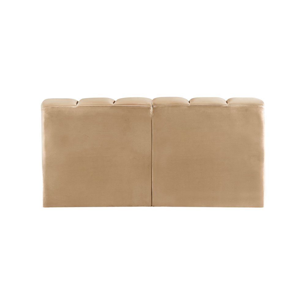 Arc Camel Velvet Modular Sofa