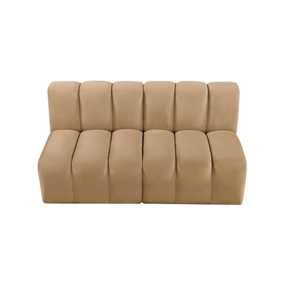 Arc Camel Velvet Modular Sofa