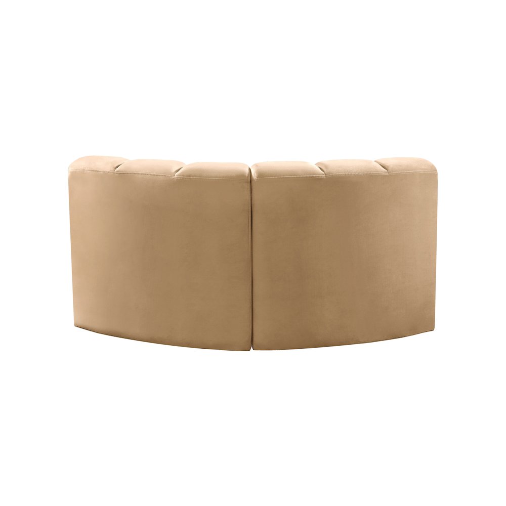 Arc Camel Velvet Modular Sofa