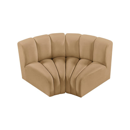Arc Camel Velvet Modular Sofa