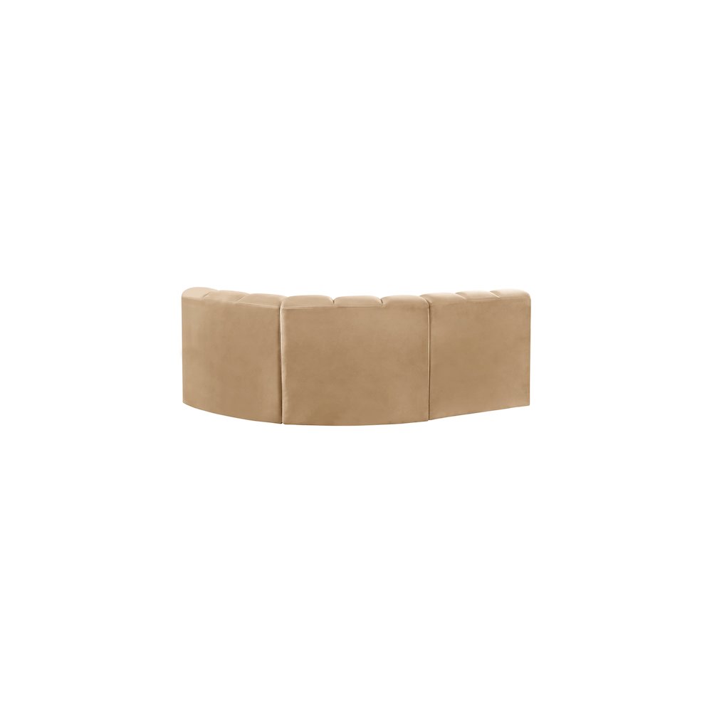 Arc Camel Velvet Modular Sofa