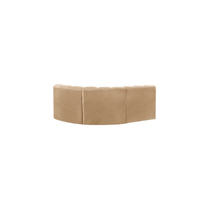 Arc Camel Velvet Modular Sofa