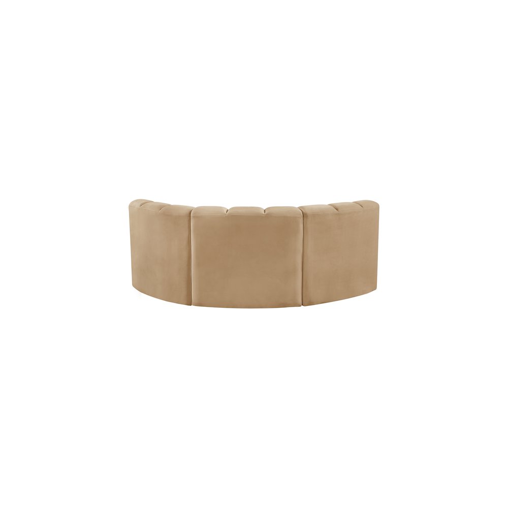 Arc Camel Velvet Modular Sofa