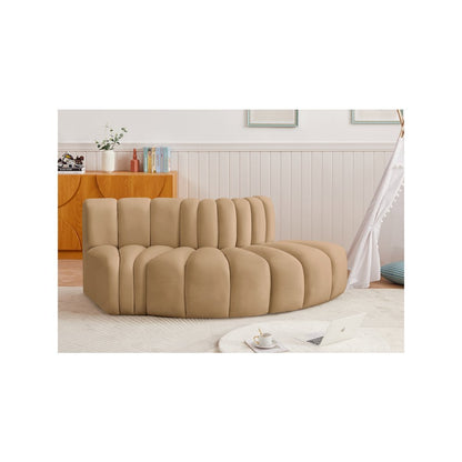 Arc Camel Velvet Modular Sofa