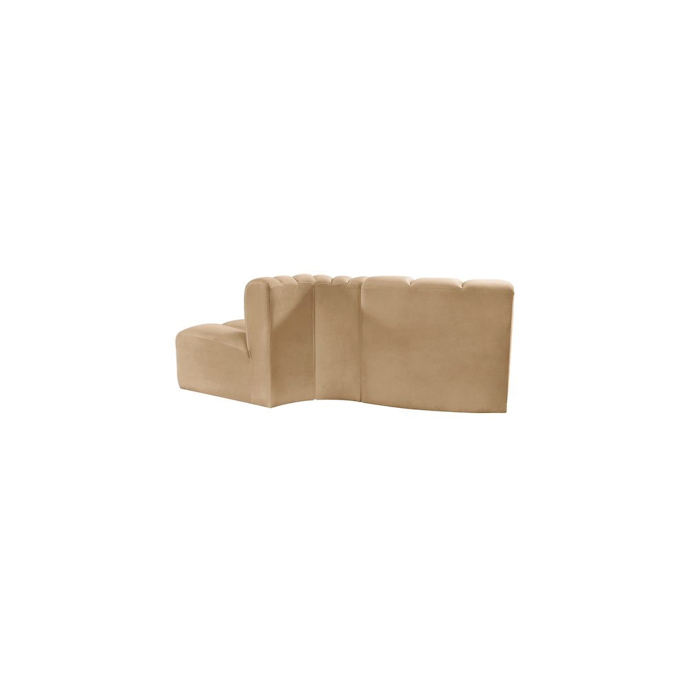 Arc Camel Velvet Modular Sofa