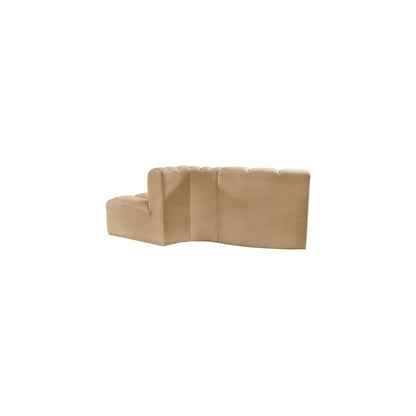 Arc Camel Velvet Modular Sofa