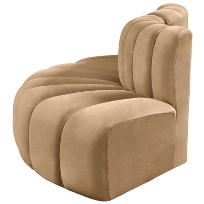 Arc Camel Velvet Modular Sofa