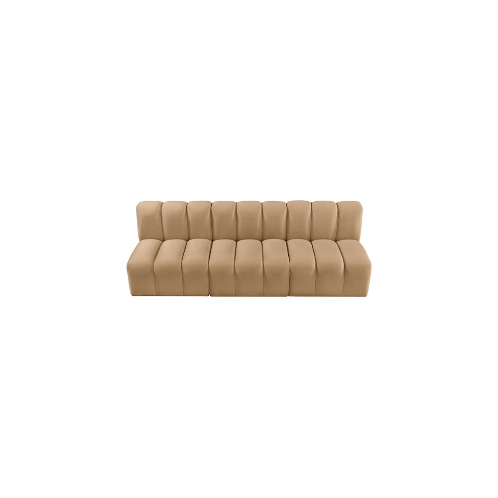 Arc Camel Velvet Modular Sofa