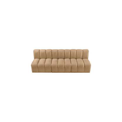 Arc Camel Velvet Modular Sofa