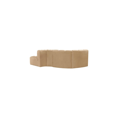 Arc Camel Velvet Modular Sofa