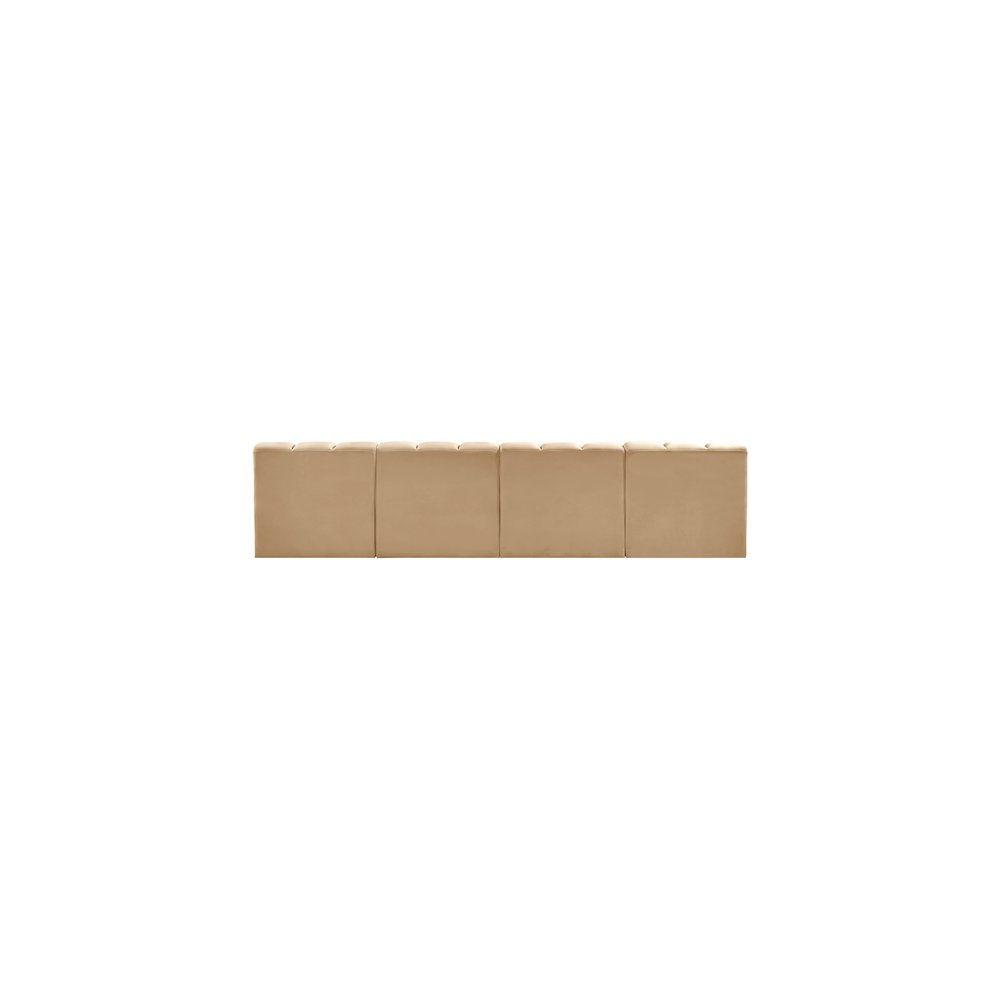 Arc Camel Velvet Modular Sofa