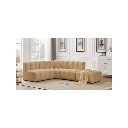 Arc Camel Velvet Modular Sofa
