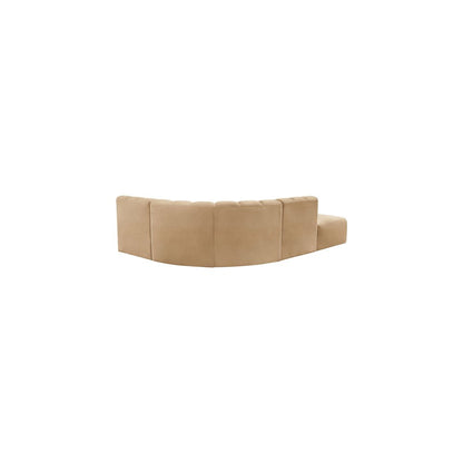 Arc Camel Velvet Modular Sofa
