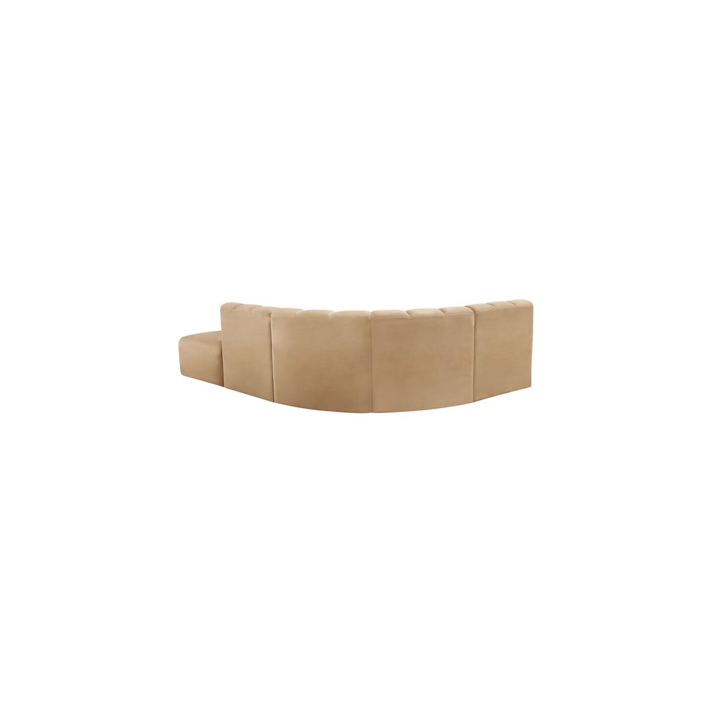 Arc Camel Velvet Modular Sofa