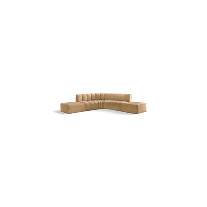 Arc Camel Velvet Modular Sofa