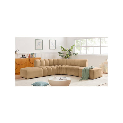 Arc Camel Velvet Modular Sofa