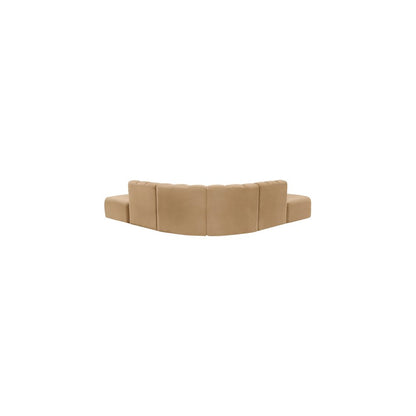 Arc Camel Velvet Modular Sofa