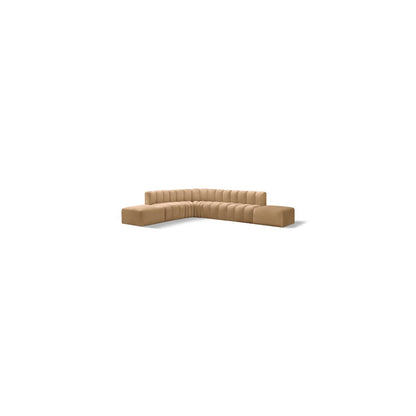 Arc Camel Velvet Modular Sofa