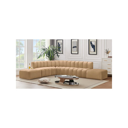 Arc Camel Velvet Modular Sofa
