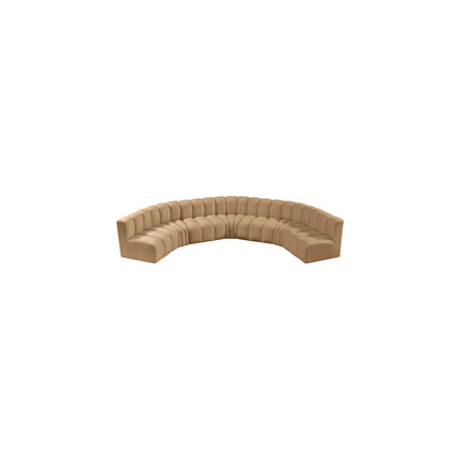 Arc Camel Velvet Modular Sofa