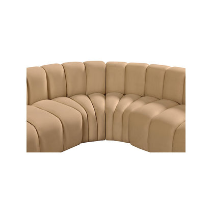Arc Camel Velvet Modular Sofa