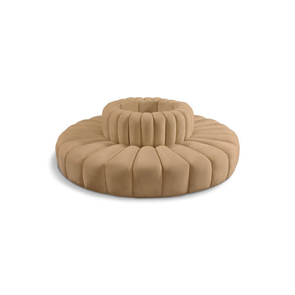 Arc Camel Velvet Modular Sofa