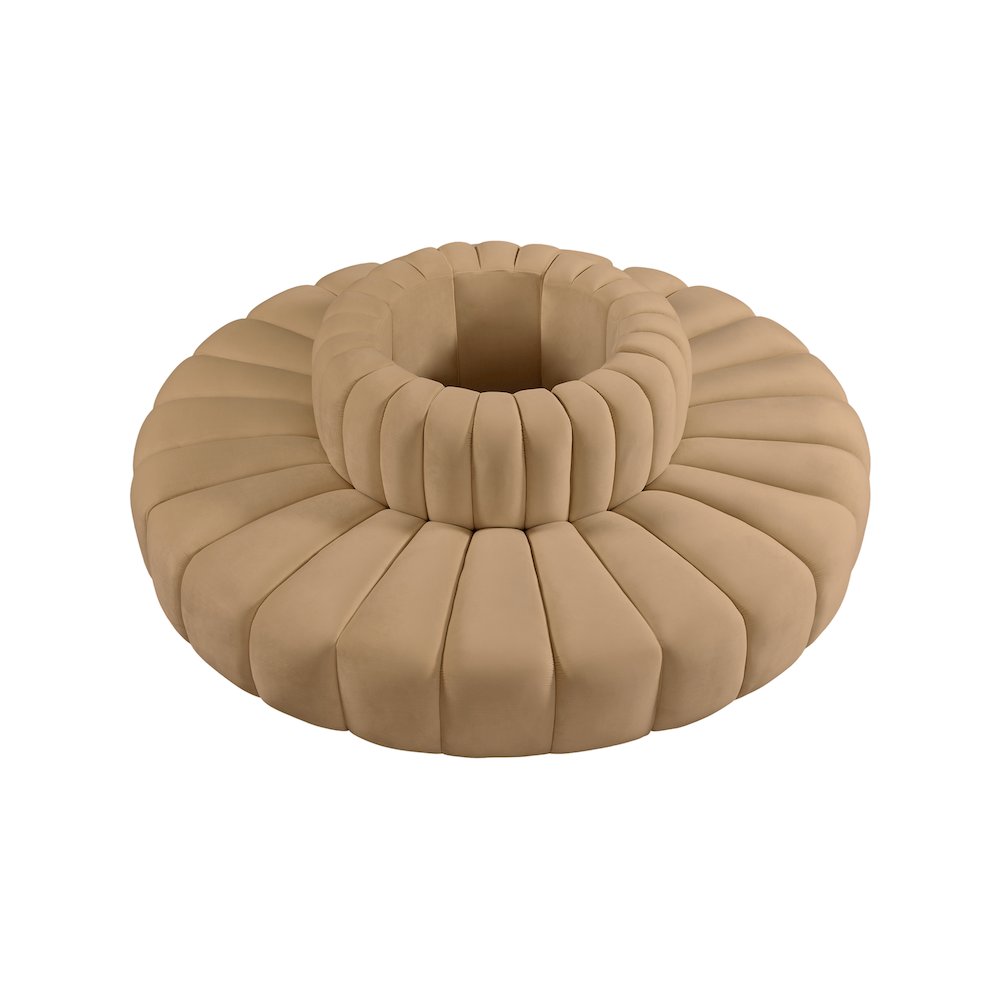 Arc Camel Velvet Modular Sofa