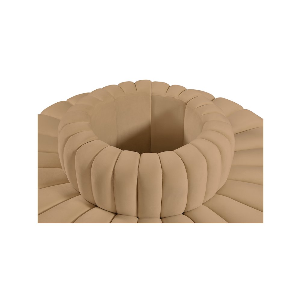 Arc Camel Velvet Modular Sofa