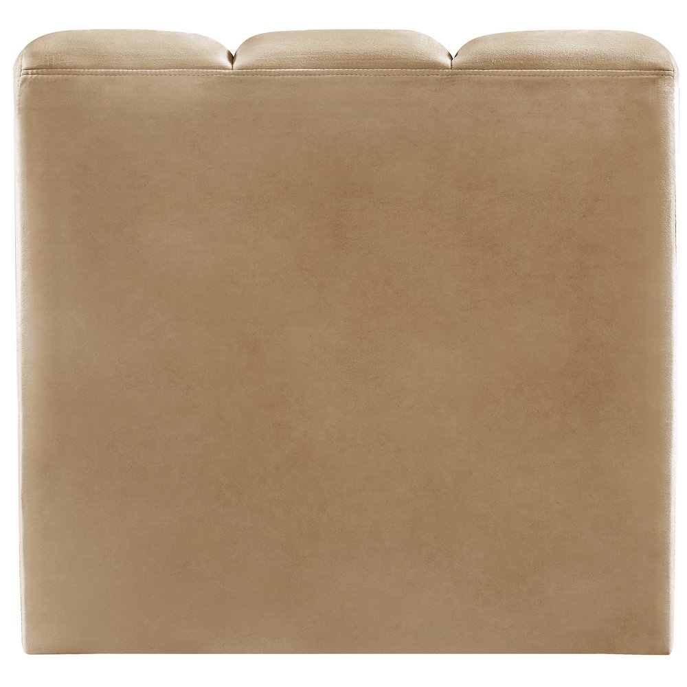 Arc Camel Velvet Straight Chair