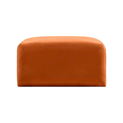 Arc Cognac Velvet Ottoman