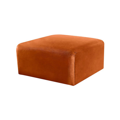 Arc Cognac Velvet Ottoman