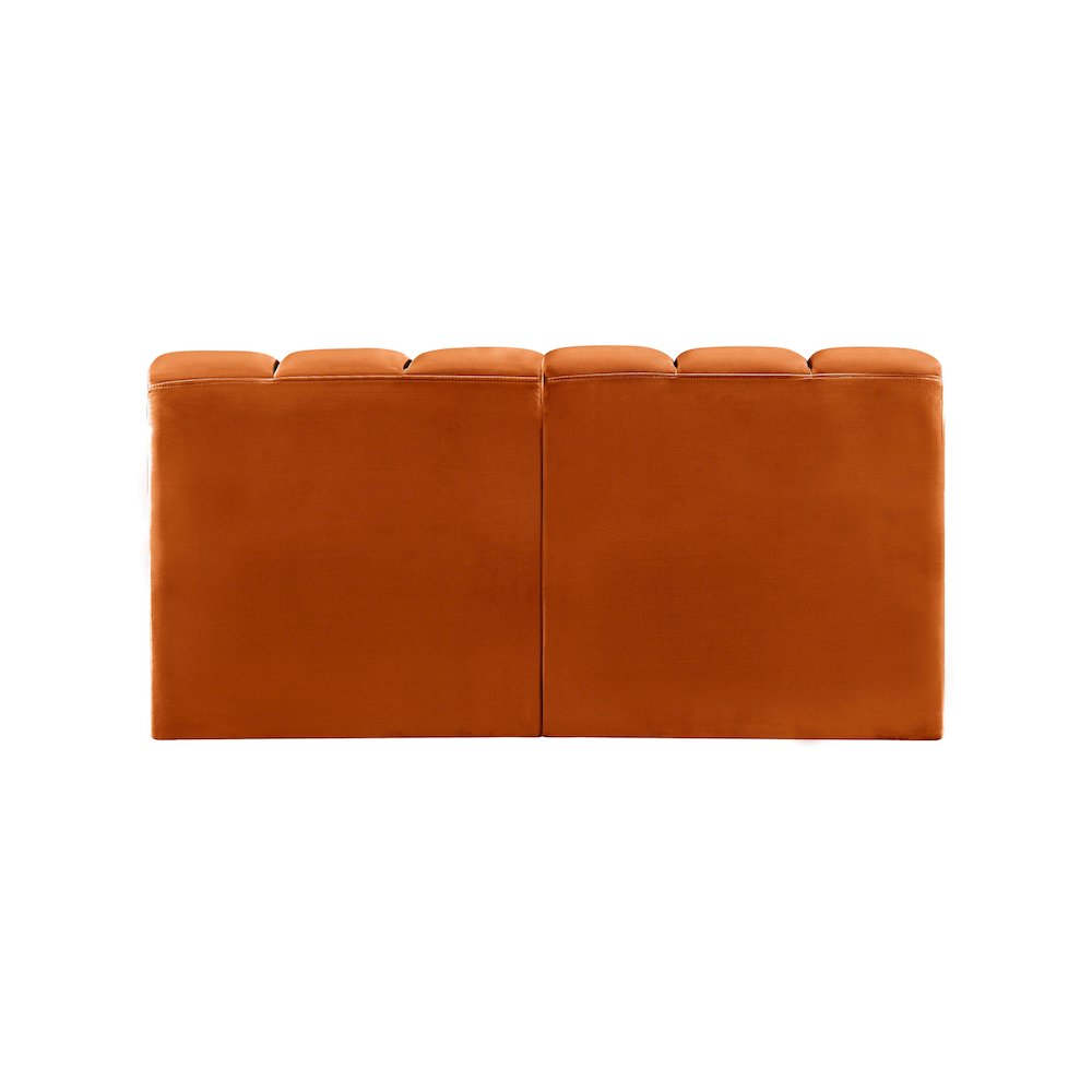 Arc Cognac Velvet Modular Sofa