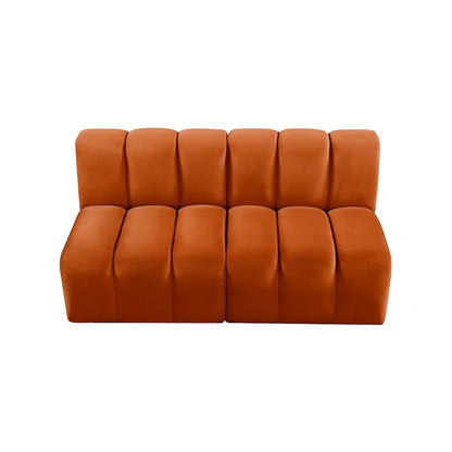 Arc Cognac Velvet Modular Sofa