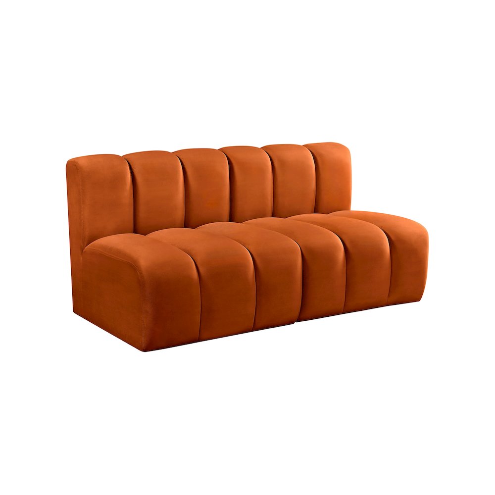 Arc Cognac Velvet Modular Sofa