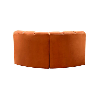 Arc Cognac Velvet Modular Sofa