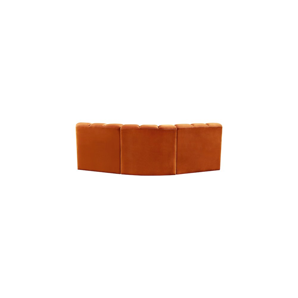 Arc Cognac Velvet Modular Sofa