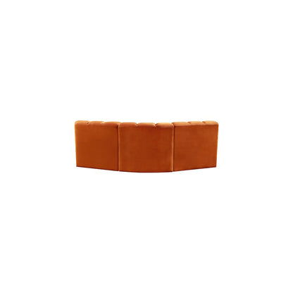 Arc Cognac Velvet Modular Sofa
