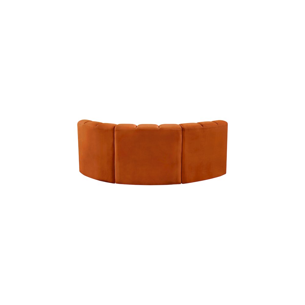 Arc Cognac Velvet Modular Sofa