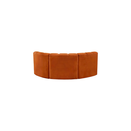 Arc Cognac Velvet Modular Sofa