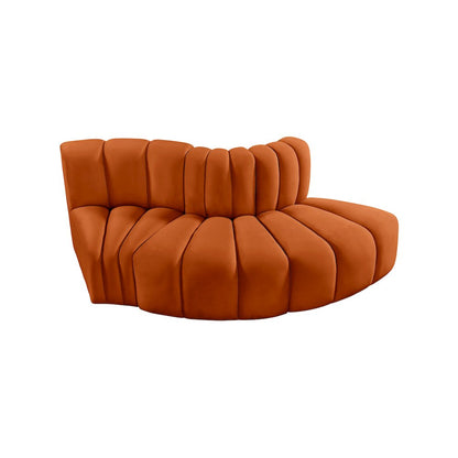 Arc Cognac Velvet Modular Sofa