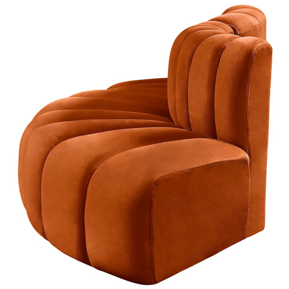 Arc Cognac Velvet Modular Sofa