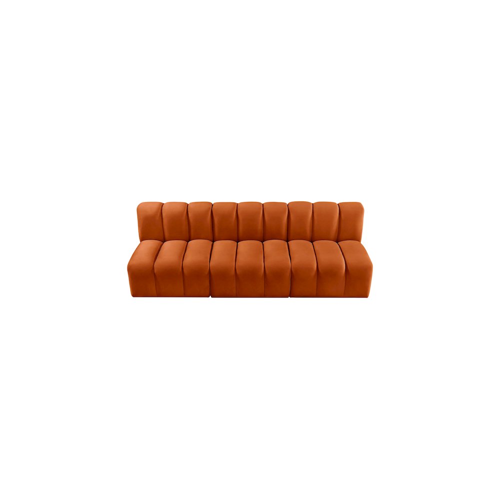 Arc Cognac Velvet Modular Sofa